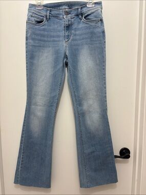 LOFT Sz 4 Light Blue Flare Jeans - Women's Stretch Denim